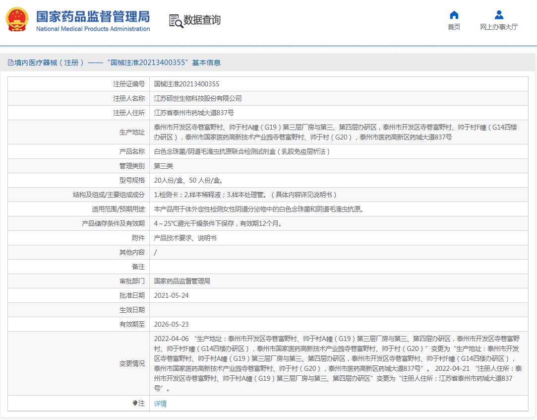 白色念珠菌/阴道毛滴虫抗原联合检测试剂盒 白色念珠菌/阴道毛滴虫抗原联合检测试剂盒