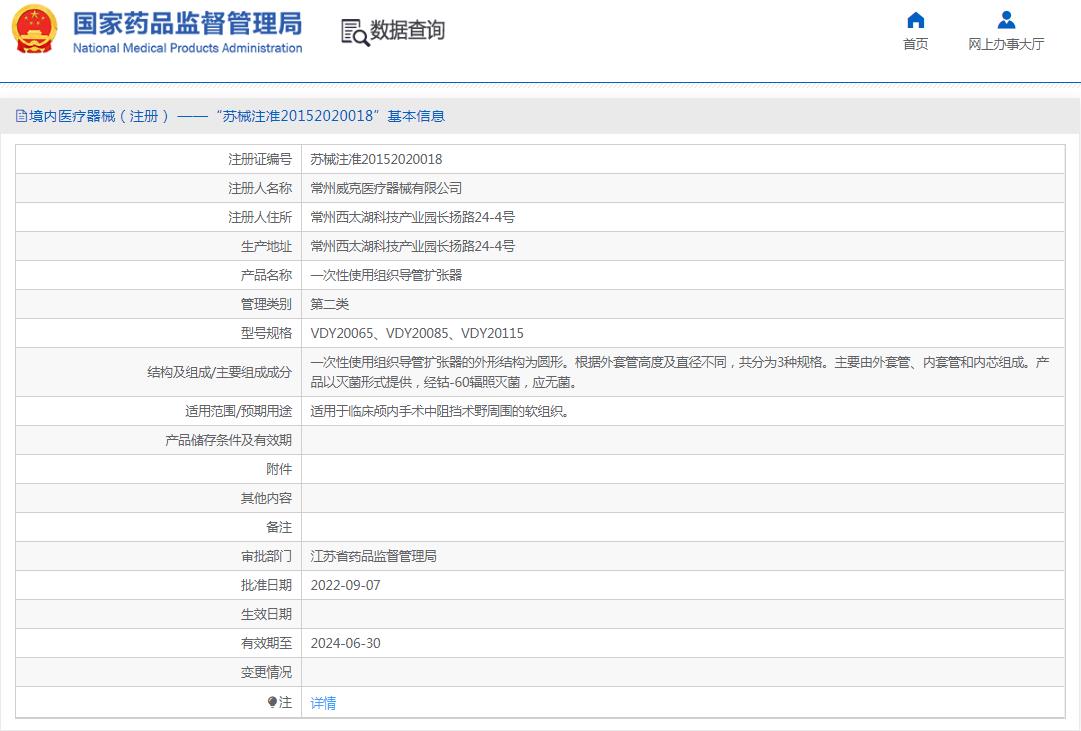一次性使用组织导管扩张器