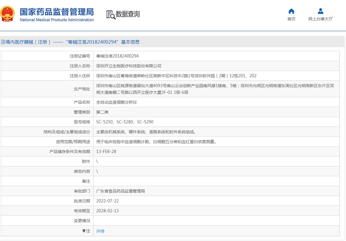 全自动血液细胞分析仪SC-5280